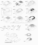 Blower HousingShrouds Diagram and Parts List for  Briggs and Stratton Engine
